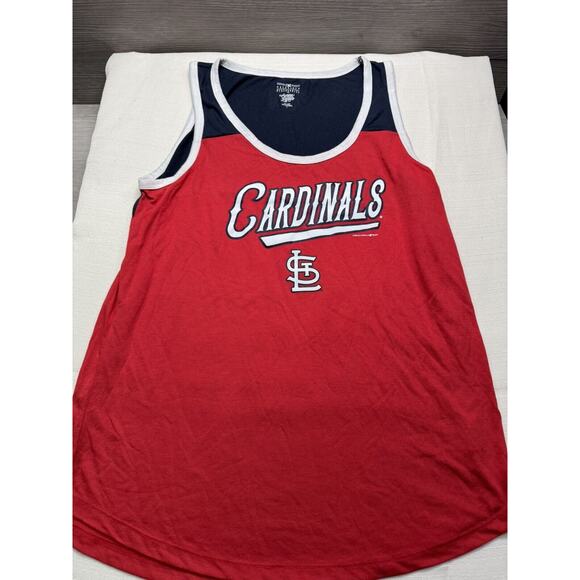 St. Louis Cardinals Shirt Girls Red Tank Top Campus Lifestyle Tee Large - Picture 1 of 3